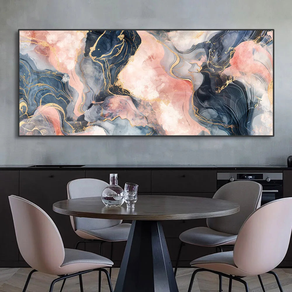 Black Gold Marble Canvas