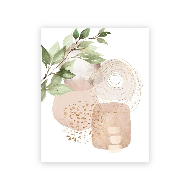 Gold Leaf Botanical Canvas