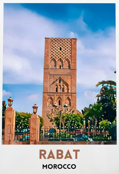 Moroccan Travel Art Poster