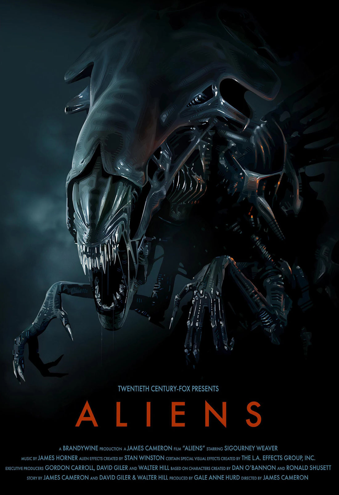 Classic Horror Alien Canvas