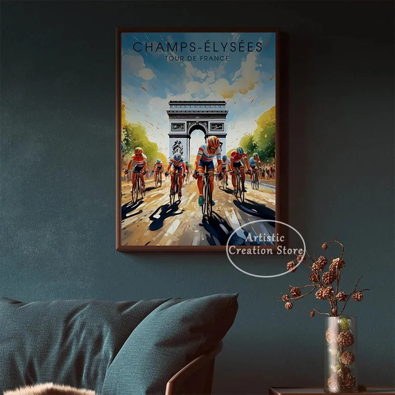 Tour de France Cyclist Poster