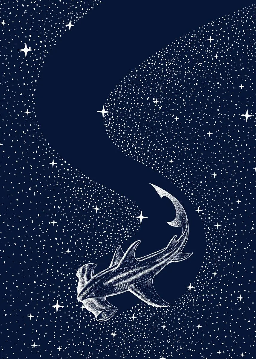 Cosmic Ocean Animal Canvas