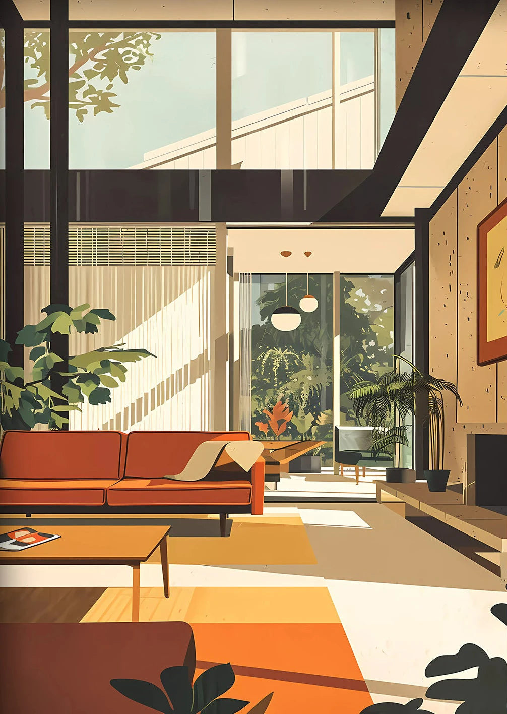 Fallingwater Bauhaus Architecture Poster