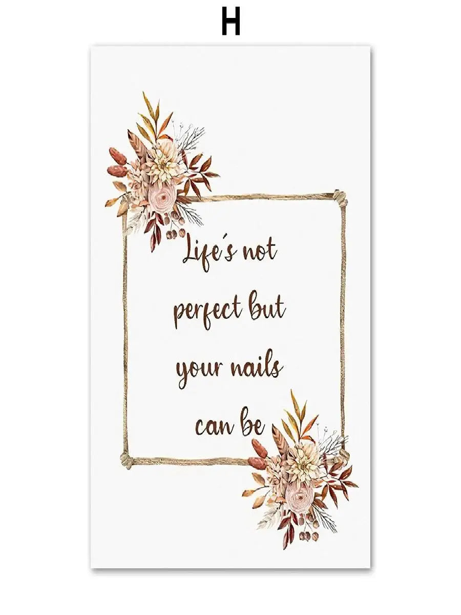 Boho Nail Salon Wall Art