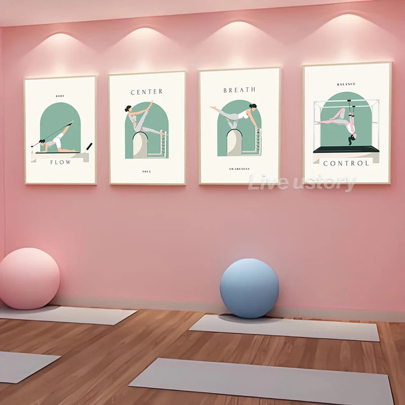 Minimalist Yoga Pose Wall Art