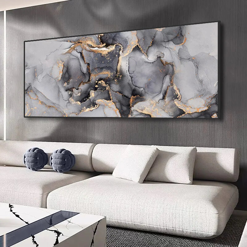 Black Gold Marble Canvas