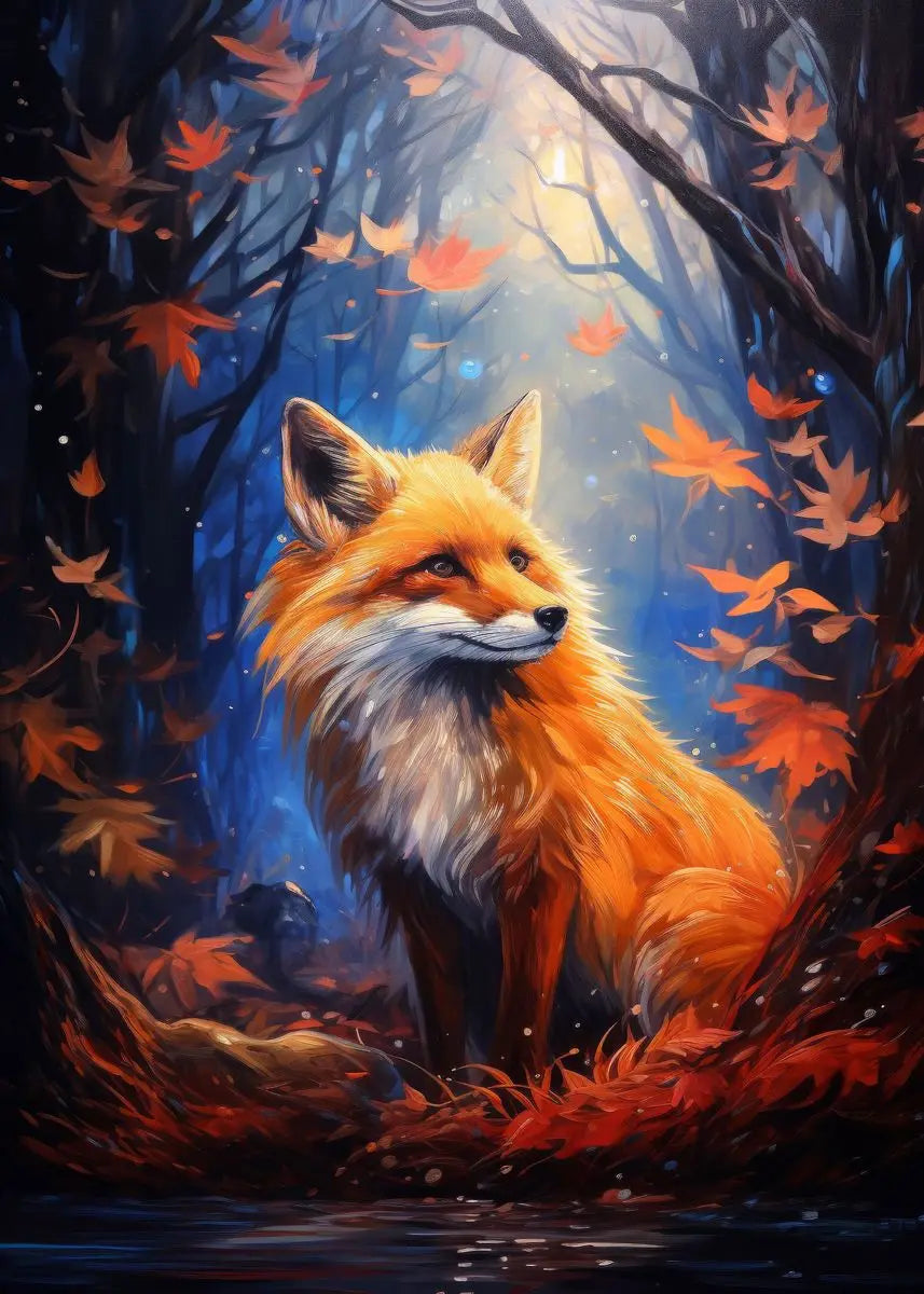 Forest Fox Wall Poster