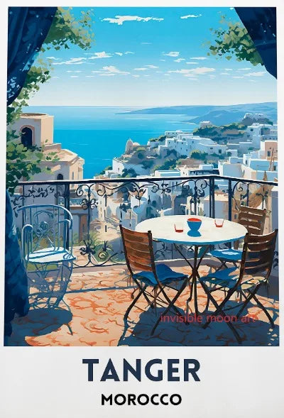 Moroccan Travel Art Poster