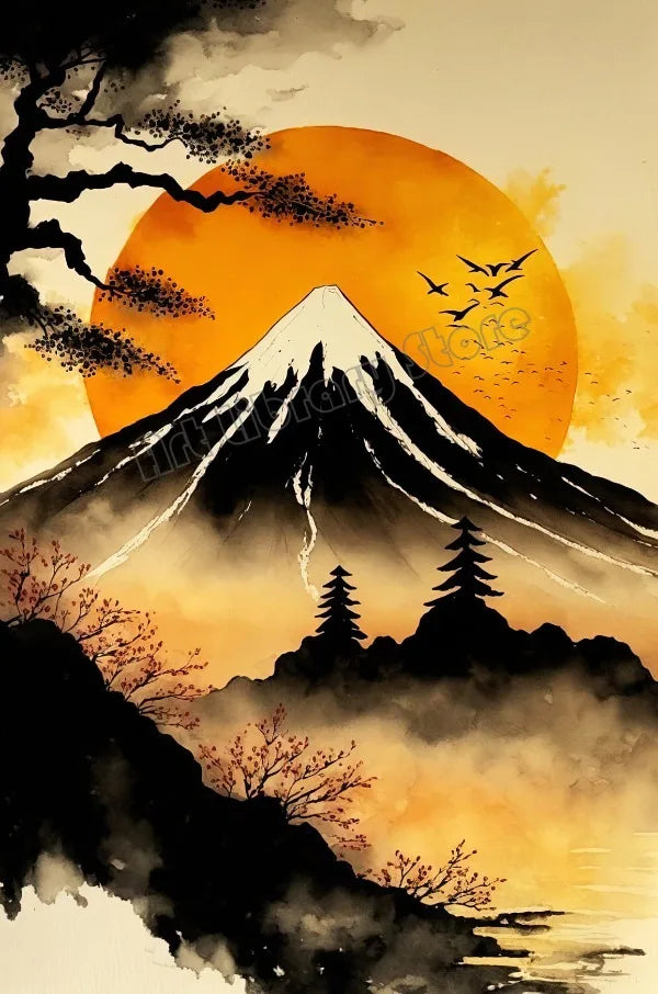 Zen Bonsai Pagoda Poster