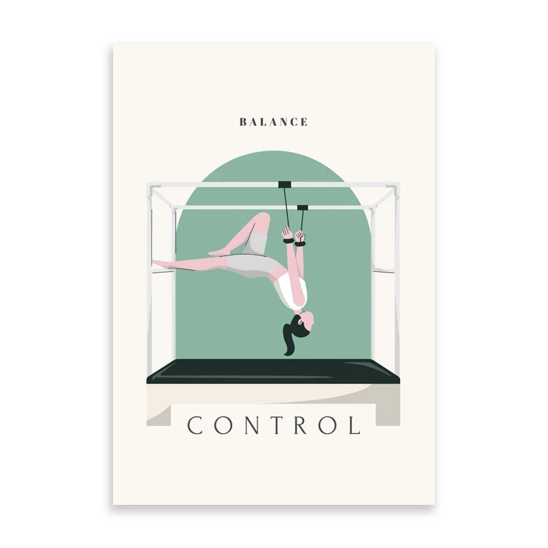 Minimalist Yoga Pose Wall Art