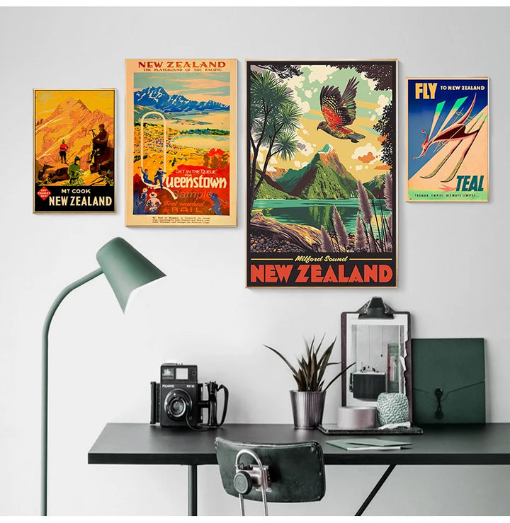 Vintage Ski Travel Poster