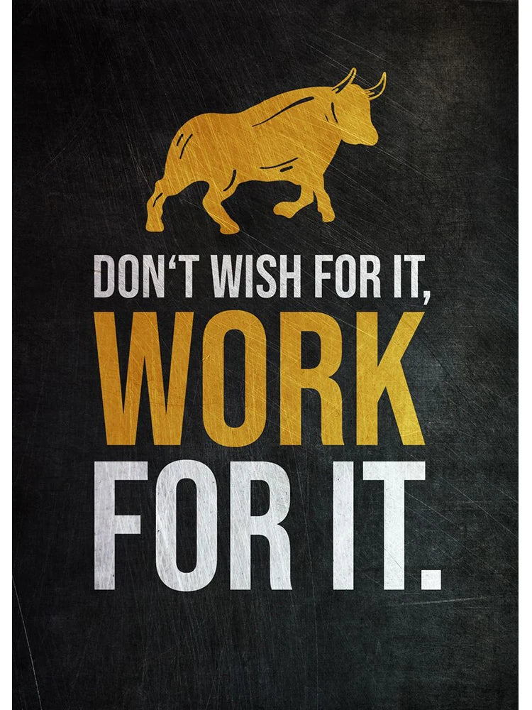 Golden Office Quote Canvas