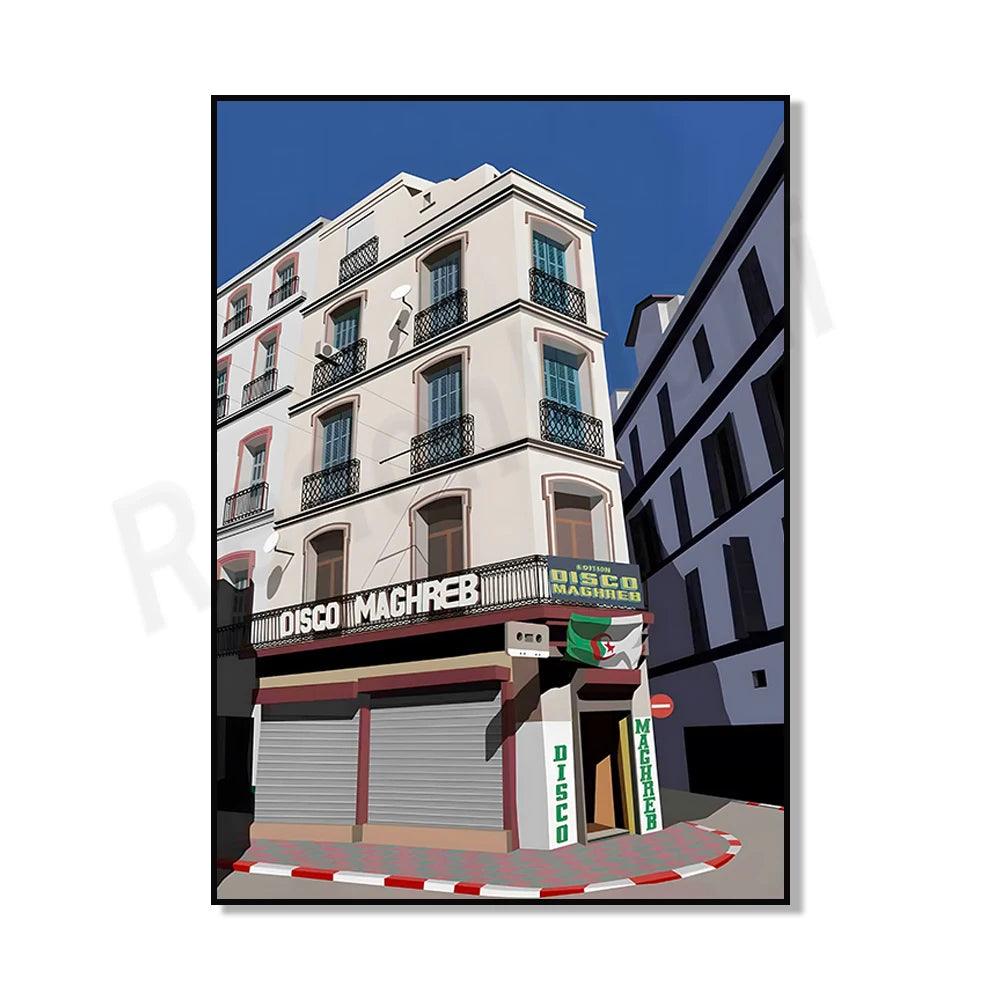 Minimalist Algiers Algeria Print