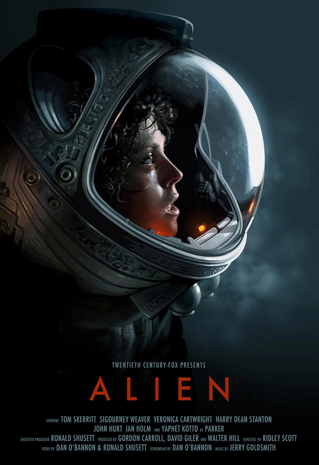 Classic Horror Alien Canvas