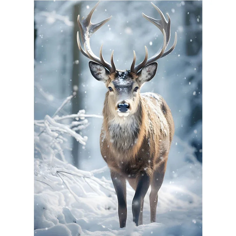 Cute Deer Jungle Canvas