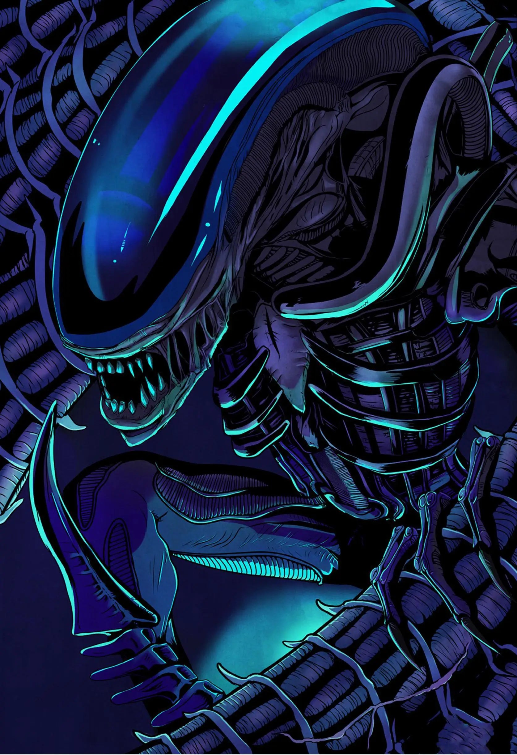Classic Horror Alien Canvas