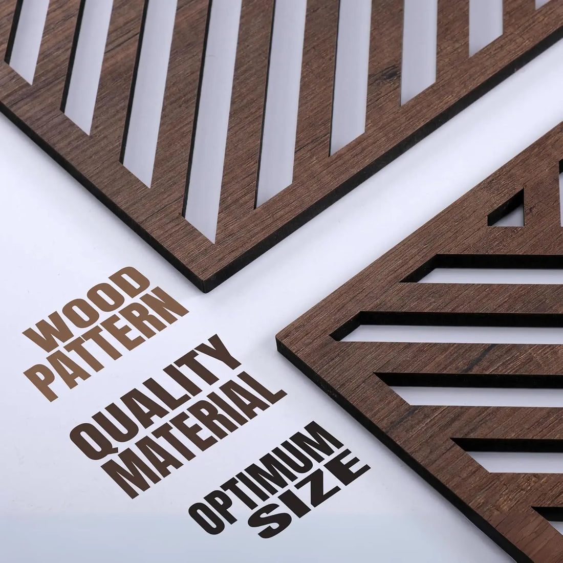 Modern Wooden Wall Art Set