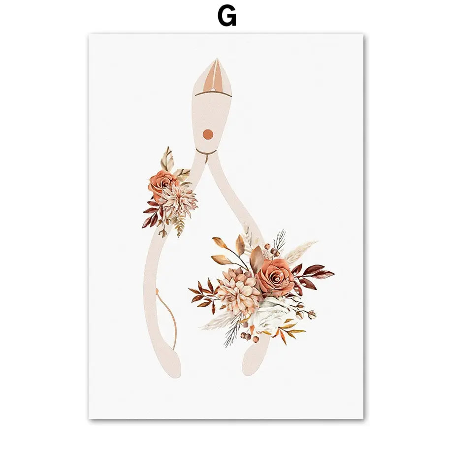 Boho Nail Salon Wall Art