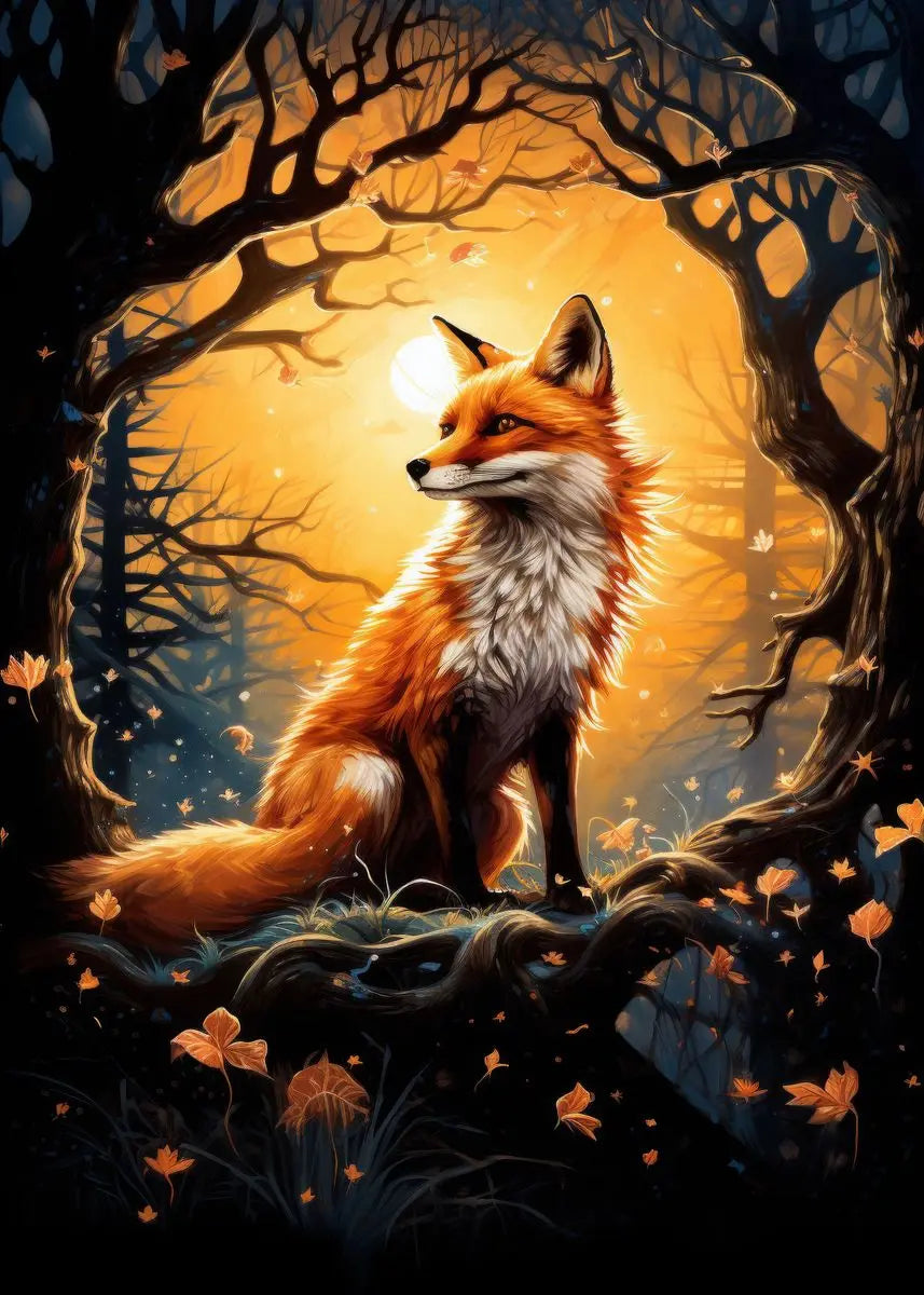 Forest Fox Wall Poster