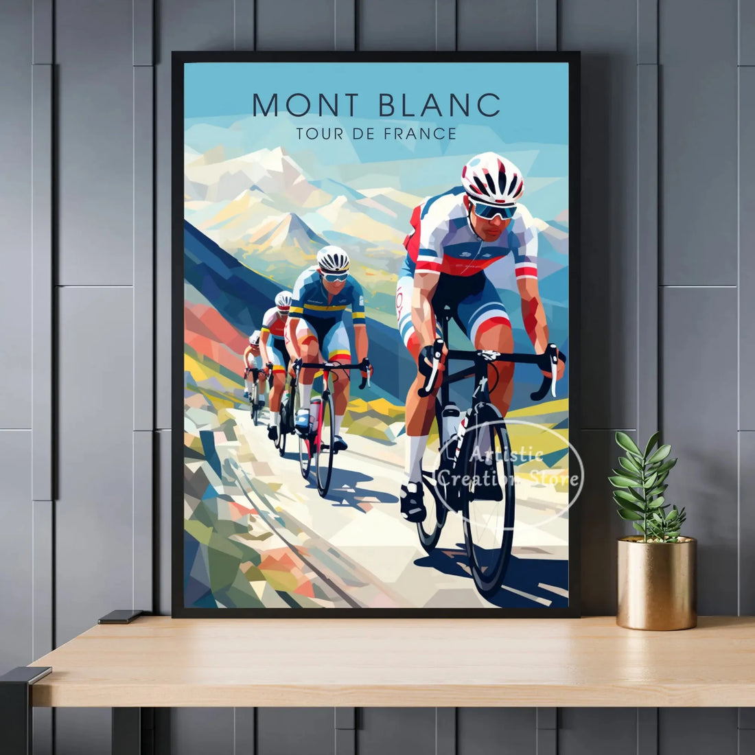 Tour de France Cyclist Poster