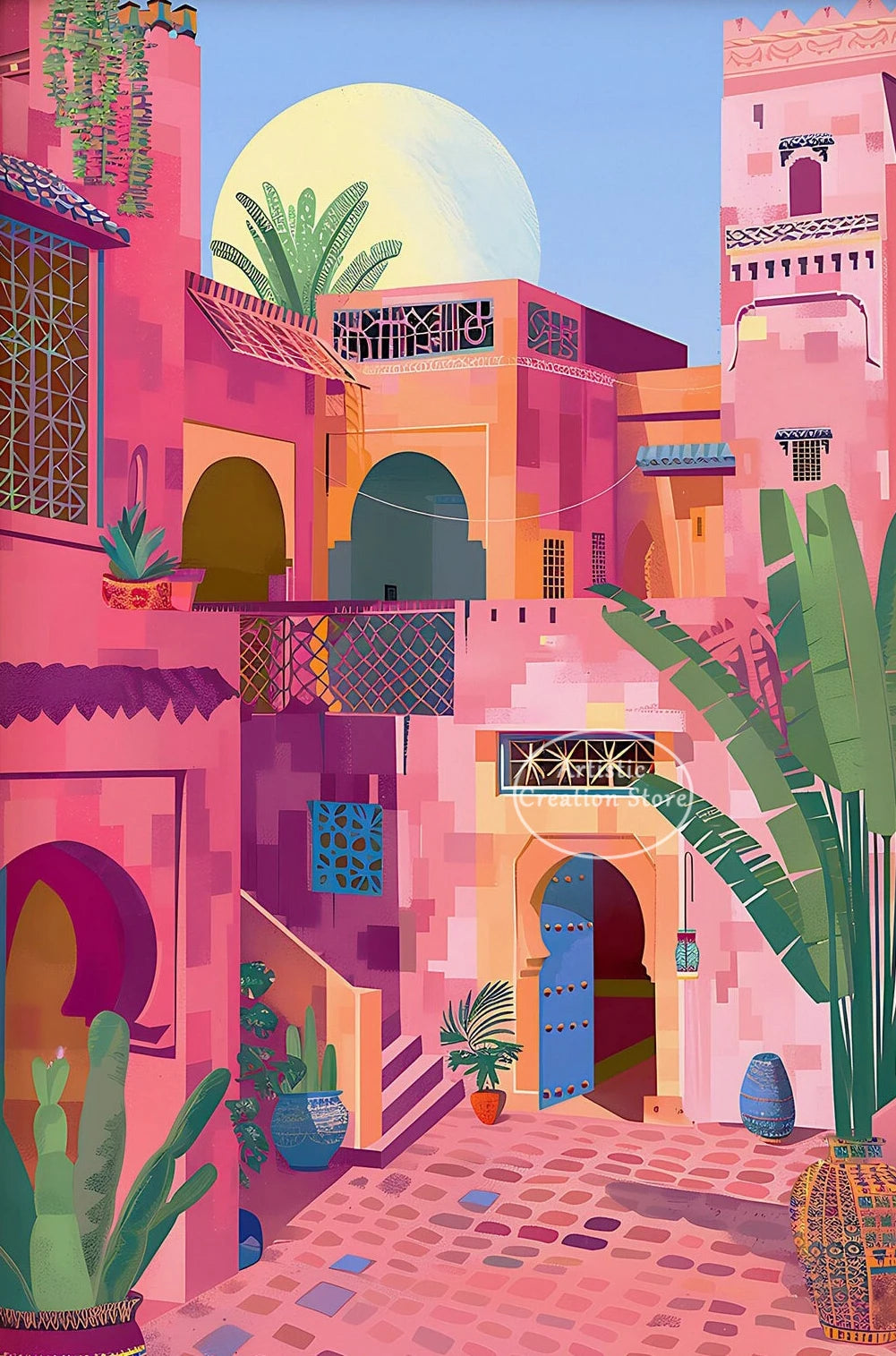 Marrakesh Morocco Travel Poster