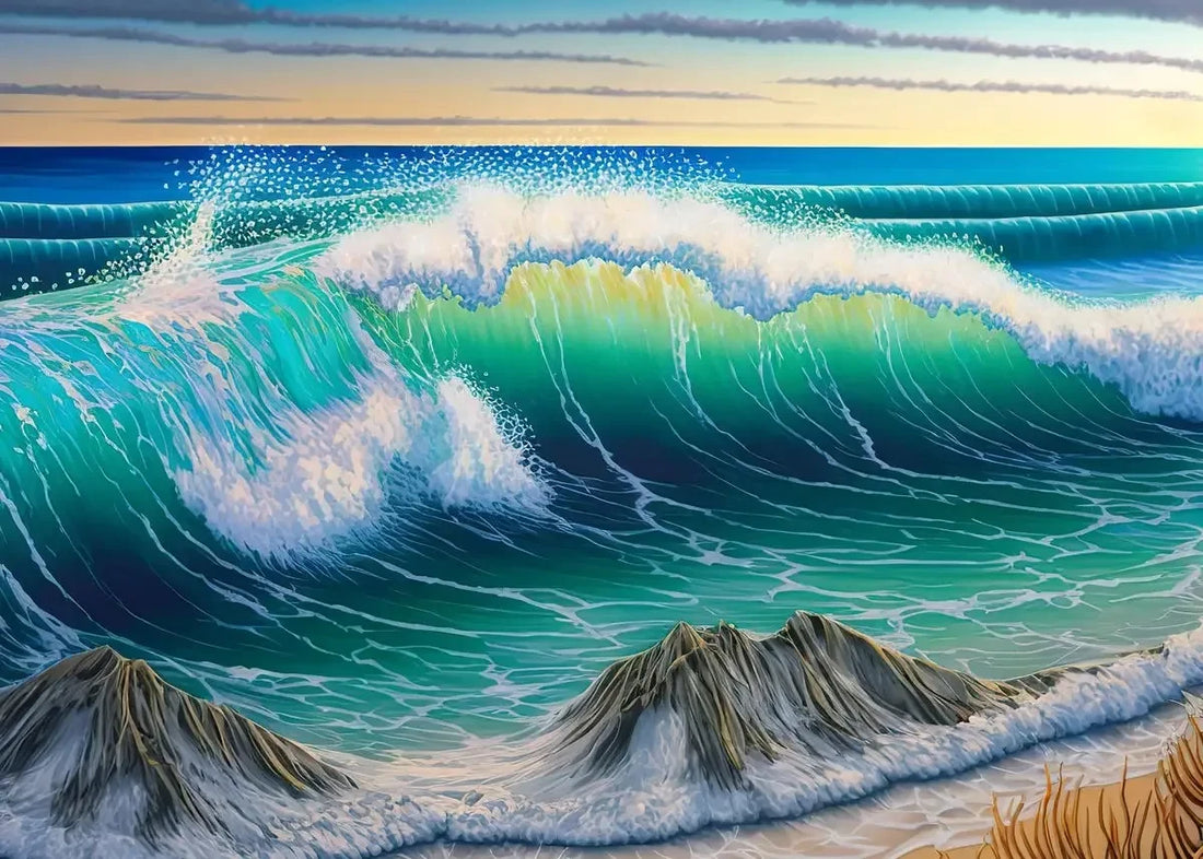 Simple Ocean Beach Canvas