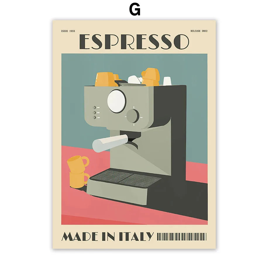 Italian Espresso Coffee Pot Print