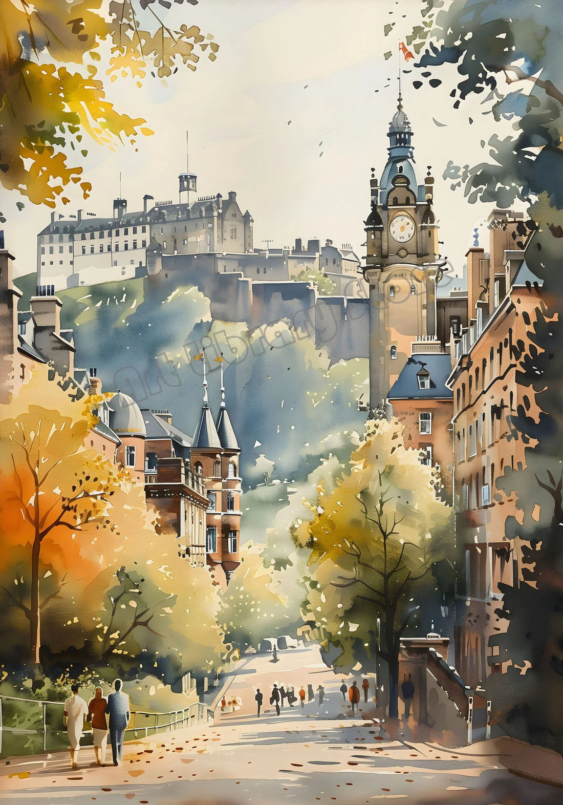 Retro Europe Travel Poster