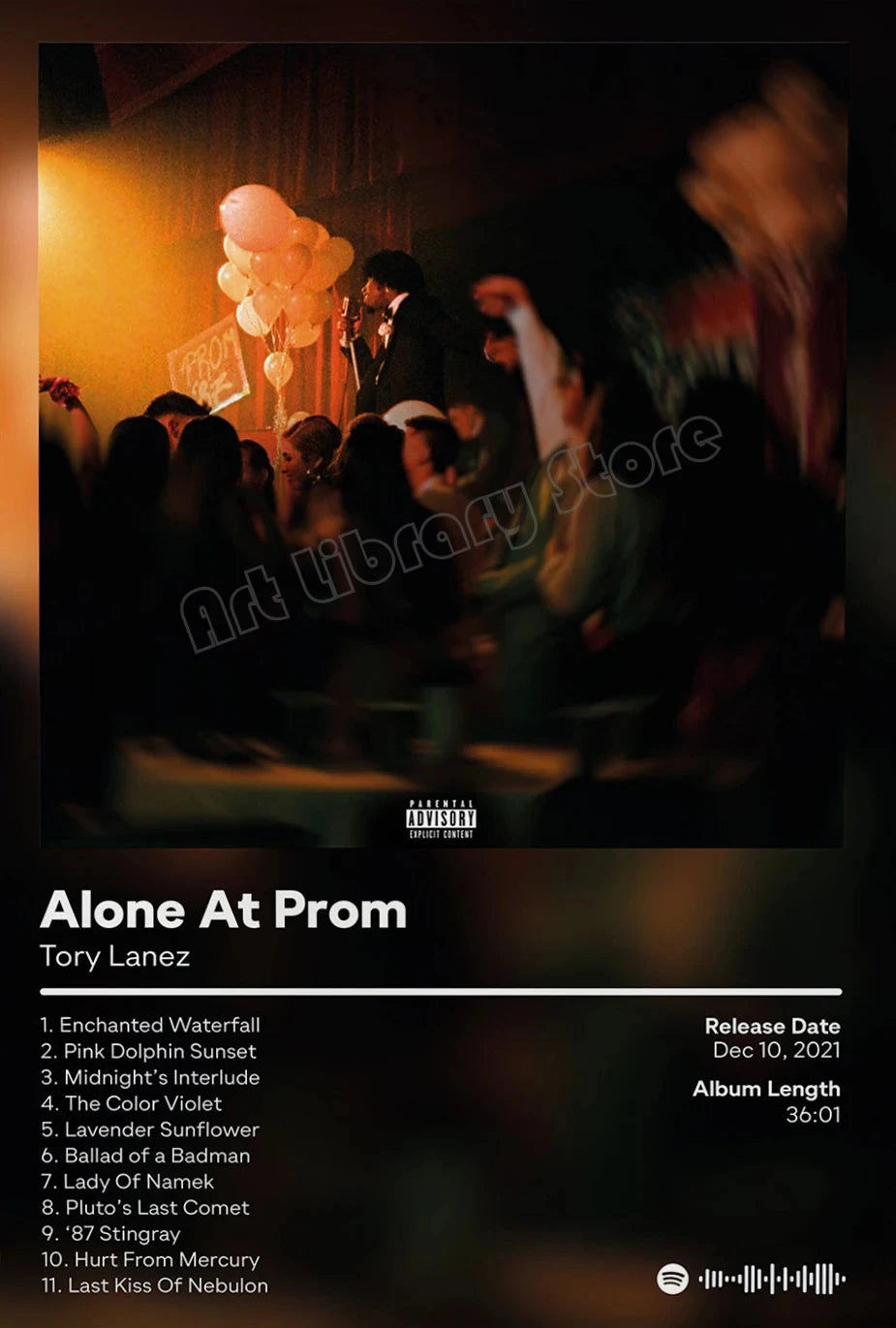 Tory Lanez Tracklist Poster