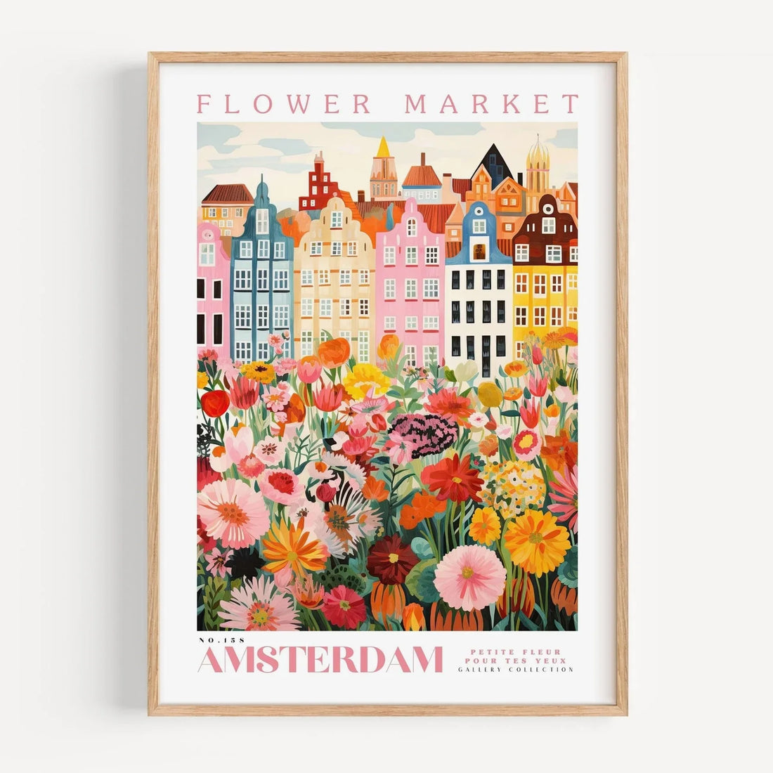 Amsterdam Flower Market Poster