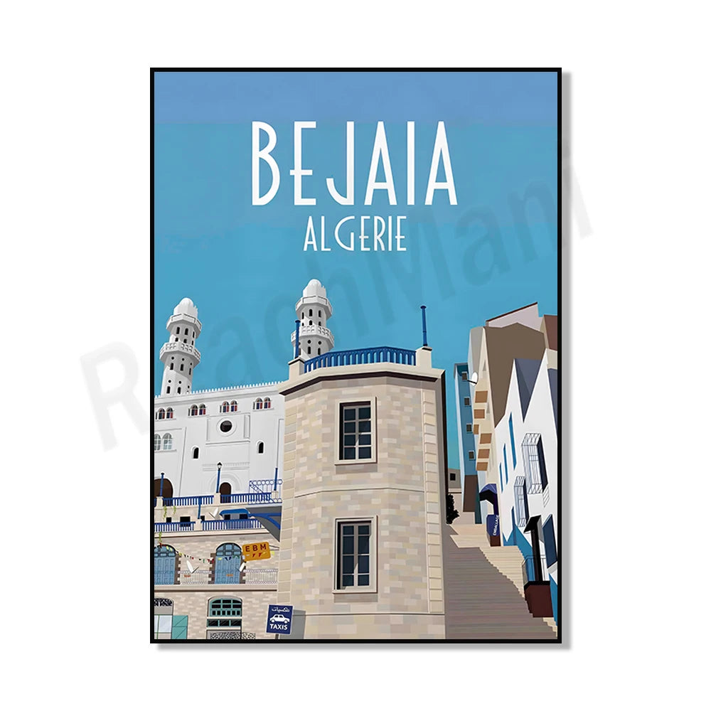 Minimalist Algiers Algeria Print