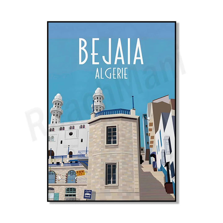 Minimalist Algiers Algeria Print