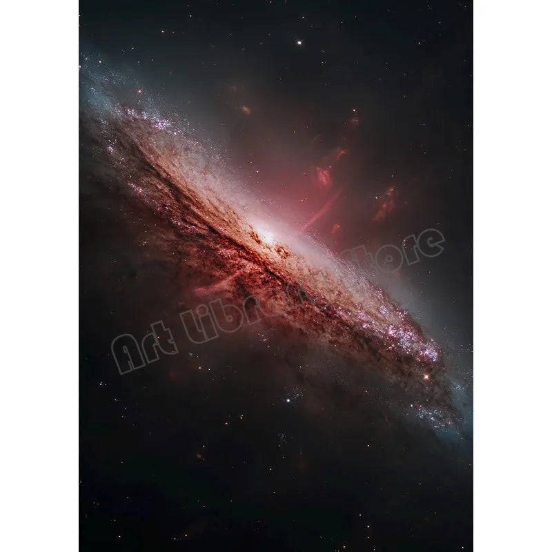 Sci-Fi Galaxy Black Hole Art