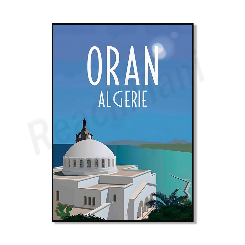 Minimalist Algiers Algeria Print