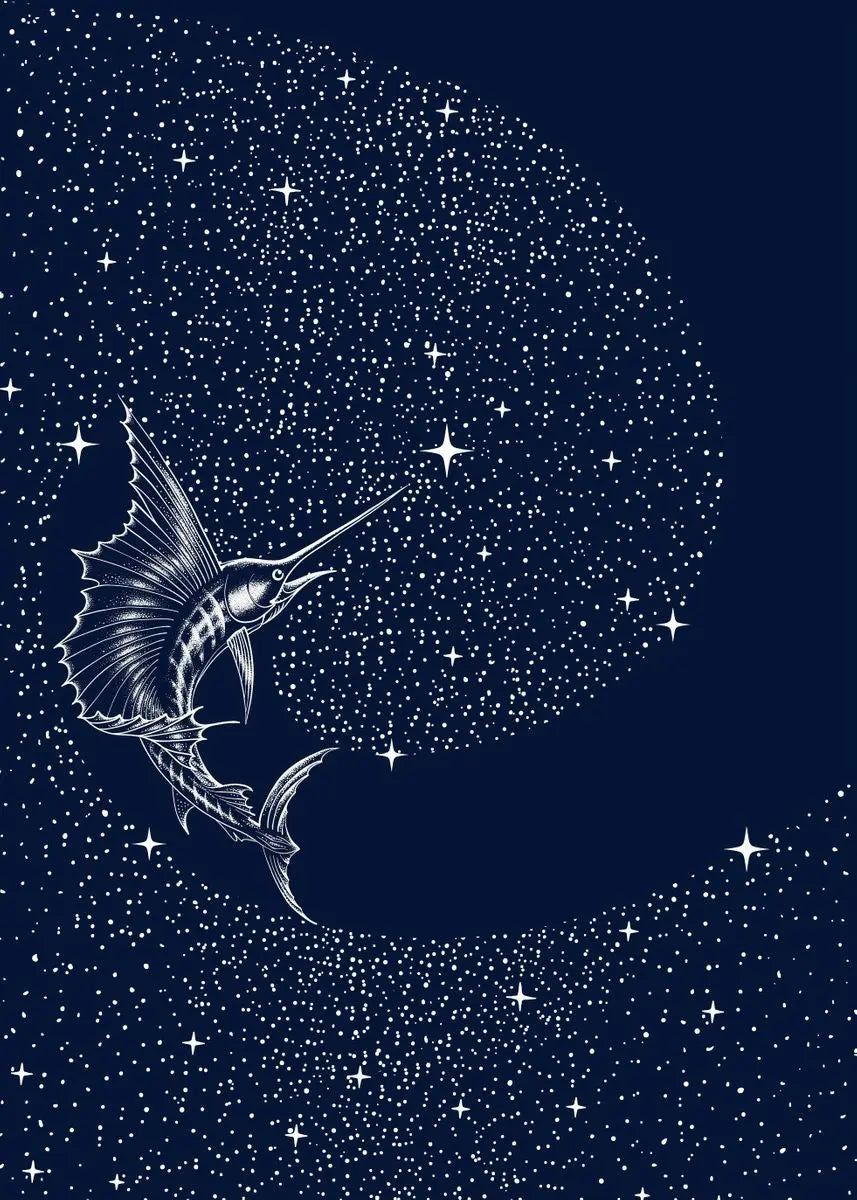 Cosmic Ocean Animal Canvas