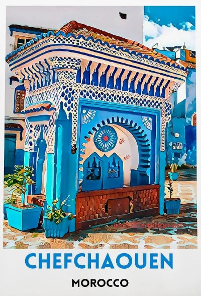 Moroccan Travel Art Poster