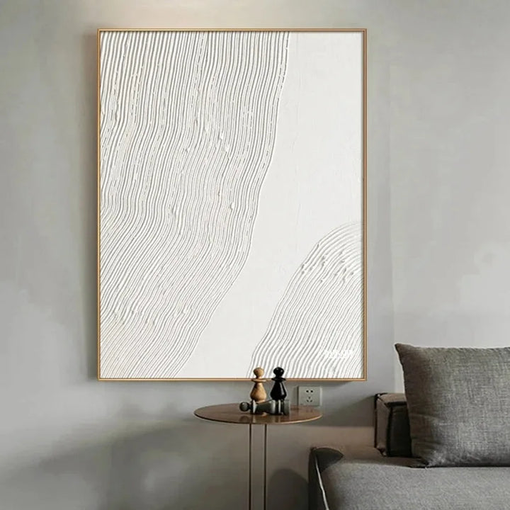 White Line Concept Art Canvas
