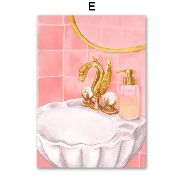 Colorful Crocodile Fish Abstract Canvas