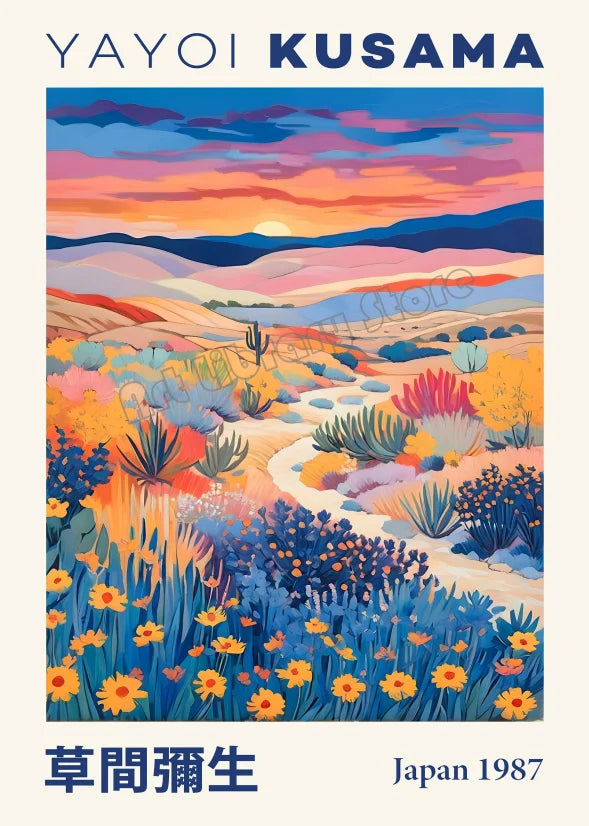 Japanese Geometric Landscape Art