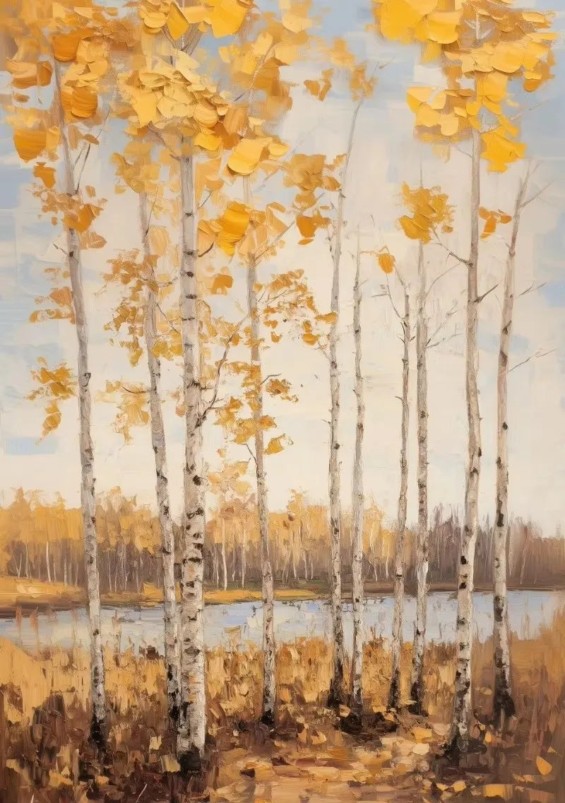 Autumn Countryside Deer Canvas