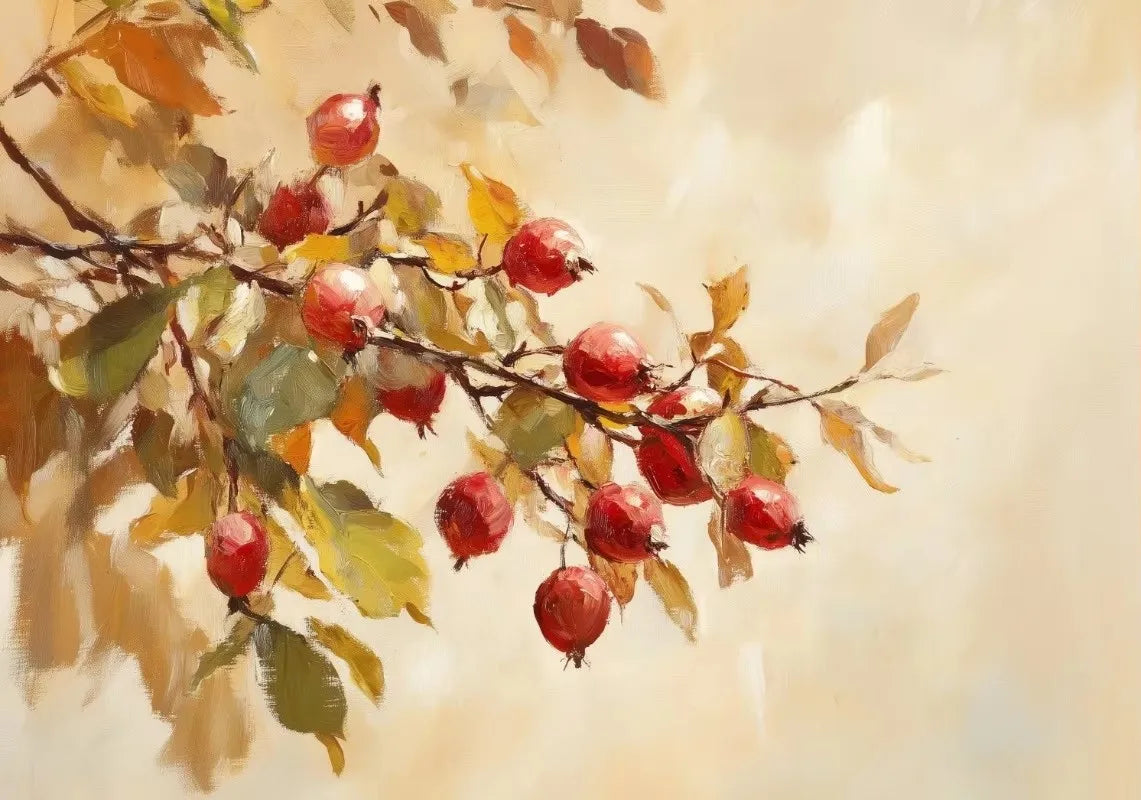 Autumn Countryside Deer Canvas