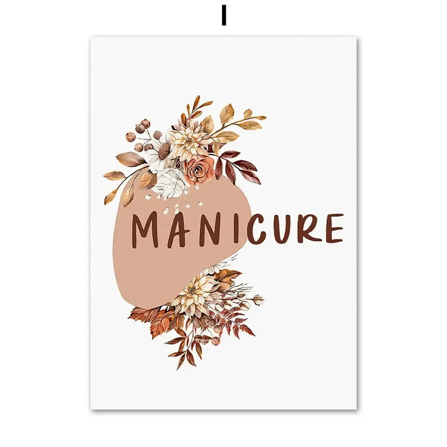 Boho Nail Salon Wall Art