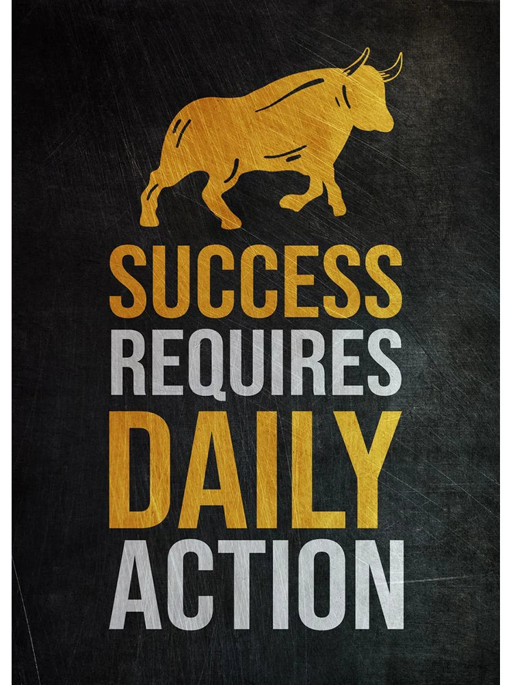 Golden Office Quote Canvas