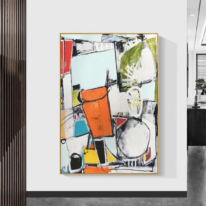 White Line Concept Art Canvas