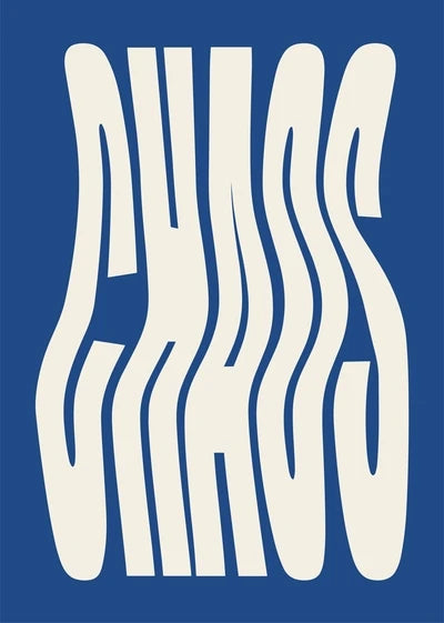 Chaos Typography Canvas Art