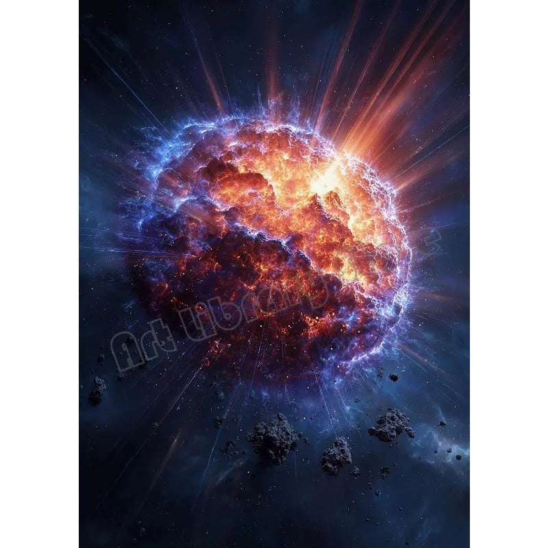 Sci-Fi Galaxy Black Hole Art