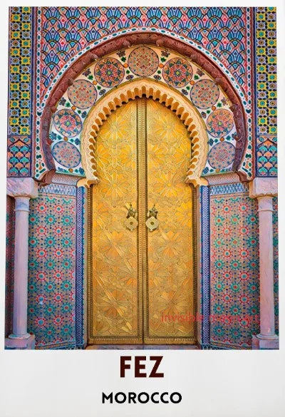 Moroccan Travel Art Poster
