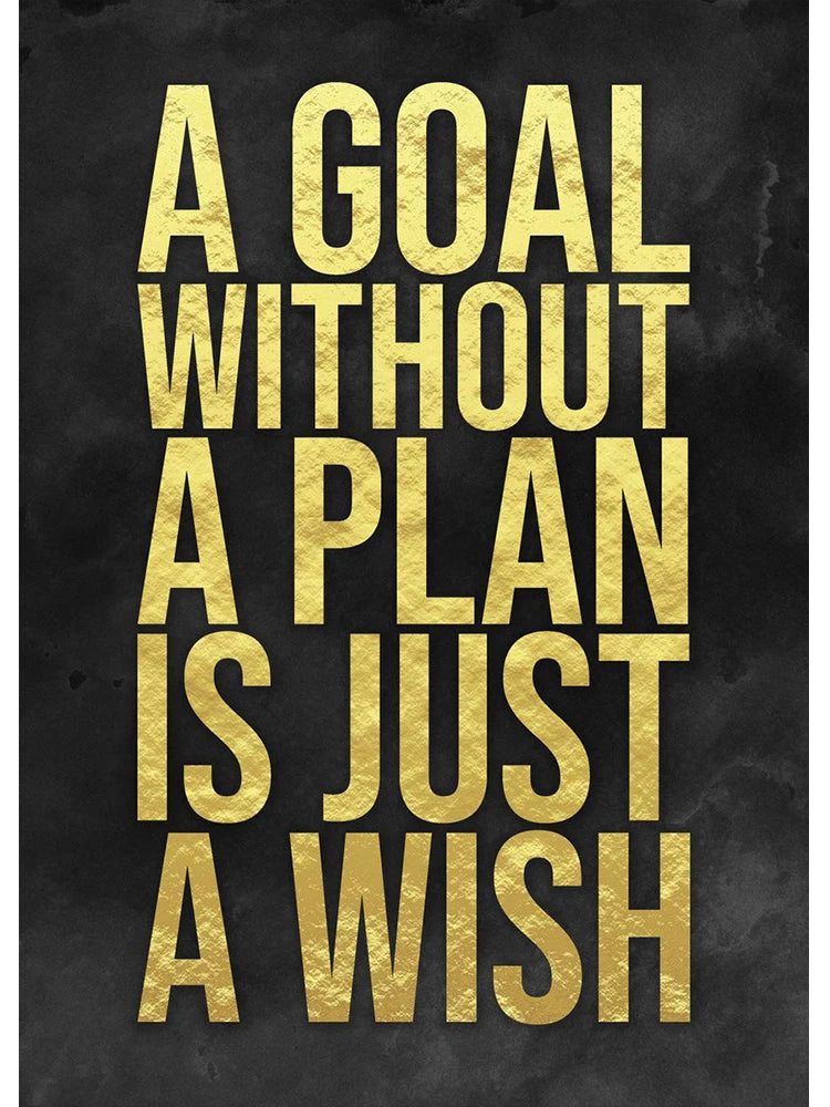 Golden Office Quote Canvas