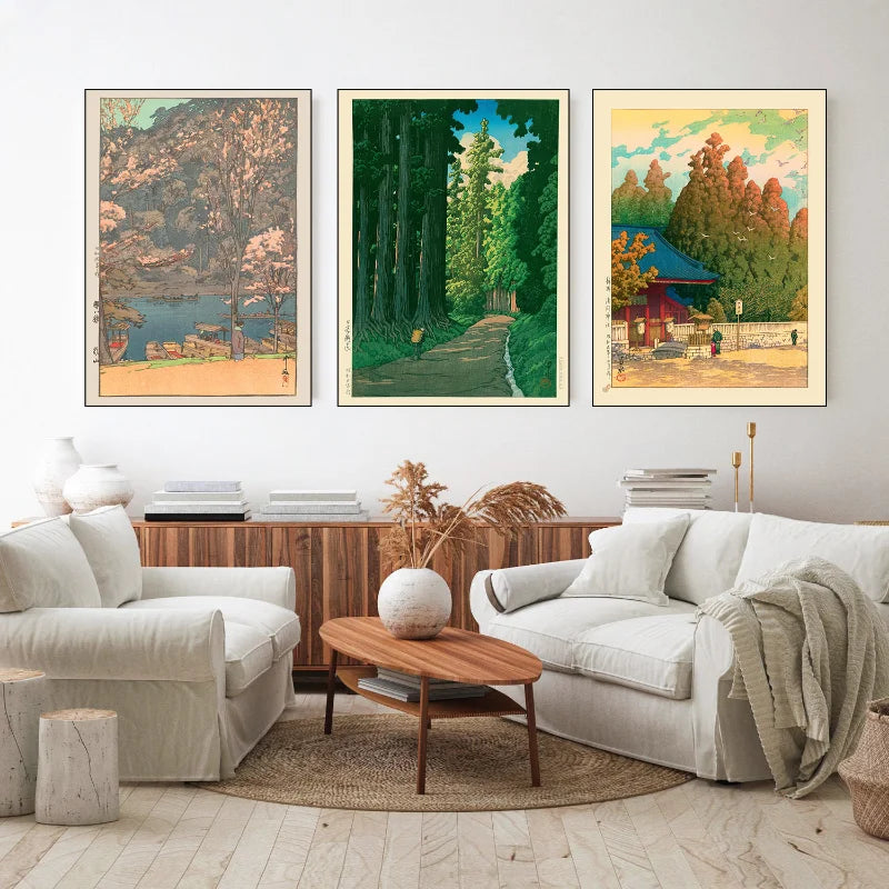 Japanese Forest Landscape Poster