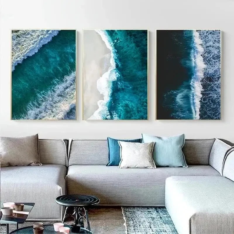 Simple Ocean Beach Canvas